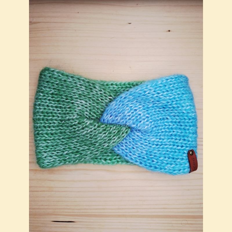 Bandeau bleu et vert dégradé enfant