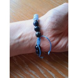 Bracelet en sodalite et angélite