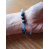 Bracelet en sodalite et angélite