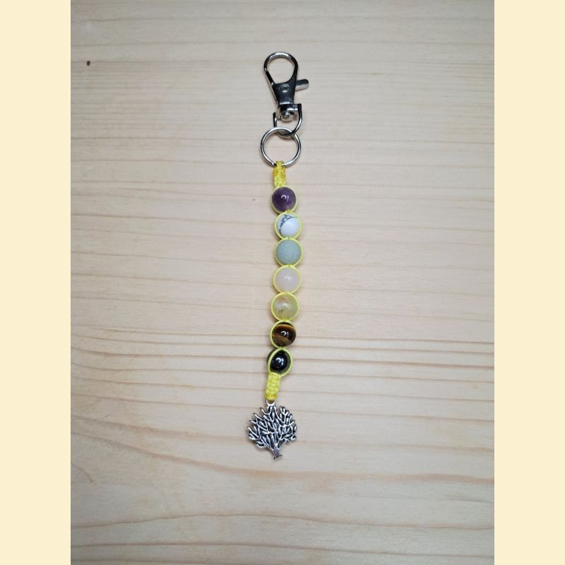 Porte-clés Harmonie Énergétique jaune