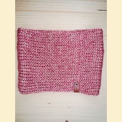 Tour de cou metallico rose doré