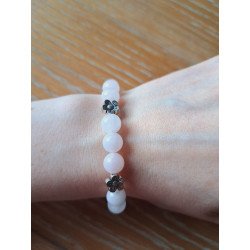 Bracelet en quartz rose