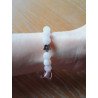 Bracelet en quartz rose