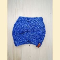 Bandeau bleu et doré large enfant
