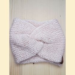 Bandeau metallico rose pâle