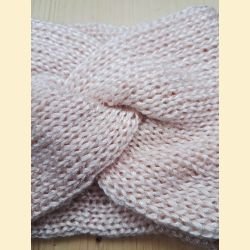 Bandeau metallico rose pâle