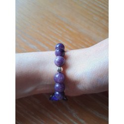 Bracelet en lépidolite