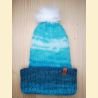 Bonnet dégradé de turquoise