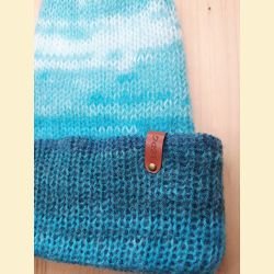 Bonnet dégradé de turquoise