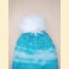 Bonnet dégradé de turquoise