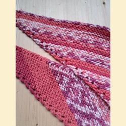 Écharpe asymétrique rose