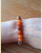 Bracelet en aventurine orange