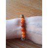 Bracelet en aventurine orange