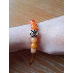 Bracelet en aventurine orange