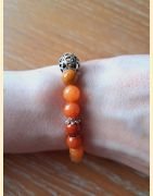 Bracelet en aventurine orange