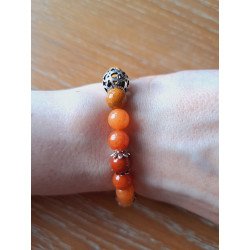 Bracelet en aventurine orange