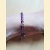 Bracelet "minéral fin" améthyste