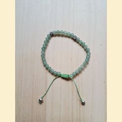 Bracelet "minéral fin" aventurine verte