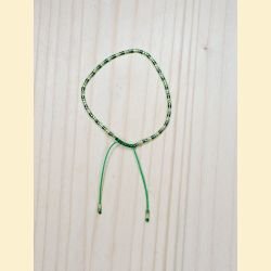 Bracelet perles d'Asie vertes