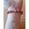 Bracelet en rhodonite