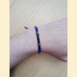 Bracelet "minéral et cristal" lapis lazuli
