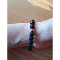 Bracelet en obsidienne