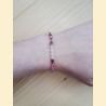 Bracelet "minéral et cristal " quartz rose