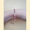 Bracelet "minéral et cristal " quartz rose