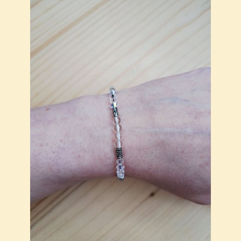 Bracelet "minéral et cristal" cristal de roche