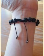 Bracelet en obsidienne