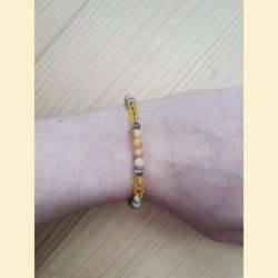 Bracelet "minéral et cristal" agate crazy lace