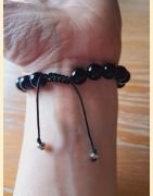 Bracelet en obsidienne
