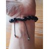 Bracelet en obsidienne