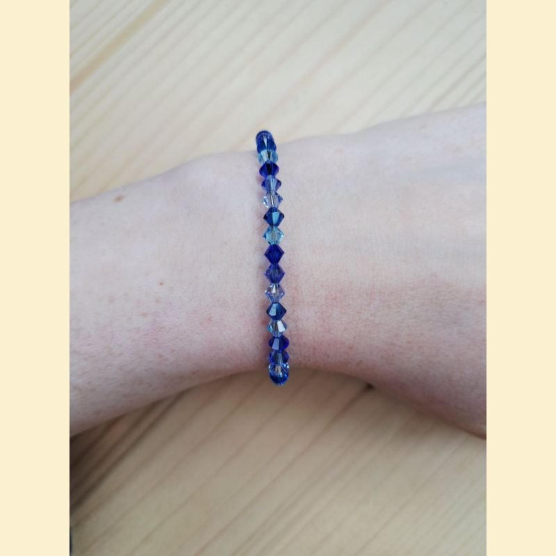 Bracelet cristal bleu