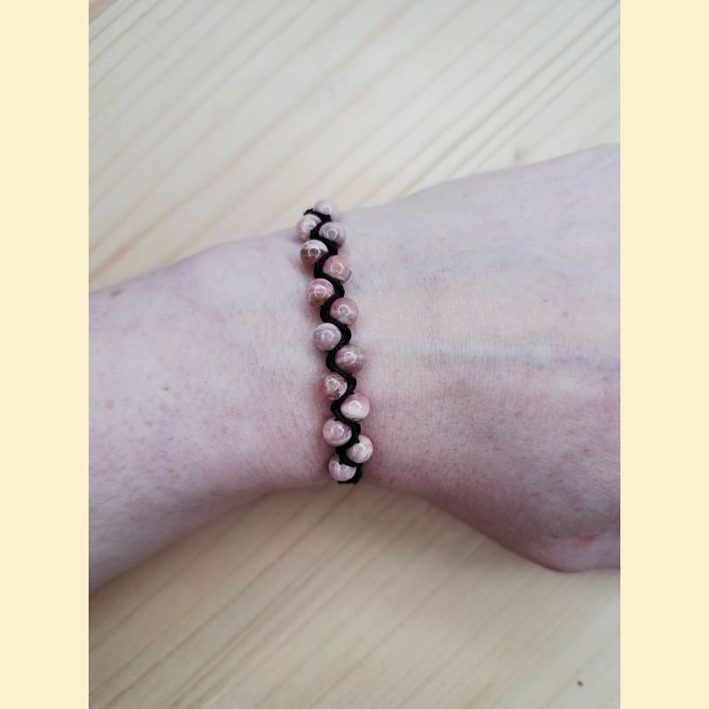 Bracelet bohème rhodochrosite