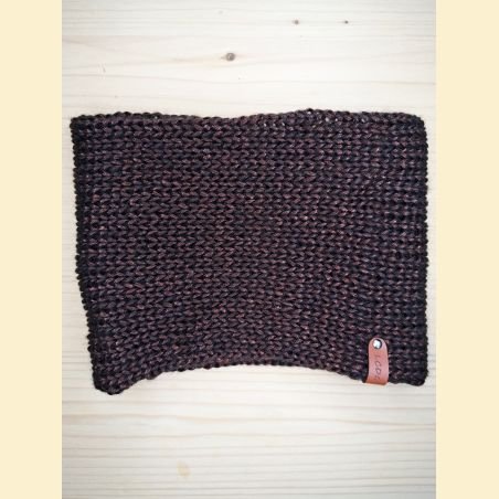 Tour de cou metallico brun