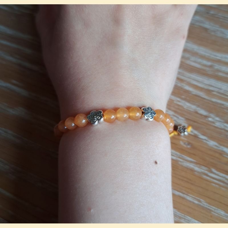 Bracelet en aventurine orange Bracelet en aventurine orange