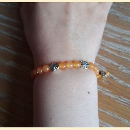 Bracelet en aventurine orange