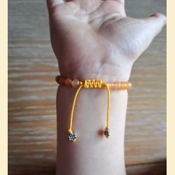 Bracelet en aventurine orange