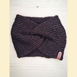 Bandeau metallico brun