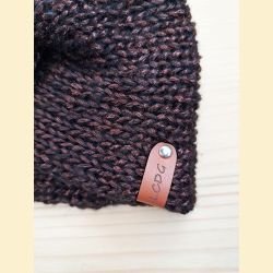 Bandeau metallico brun