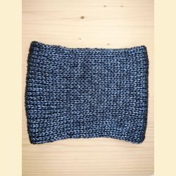 Tour de cou metallico bleu