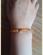 Bracelet en aventurine orange