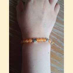 Bracelet en aventurine orange