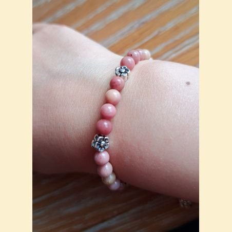 Bracelet en rhodonite