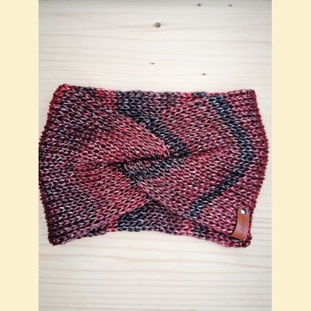 Bandeau rouge métallisé