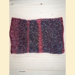 Tour de cou rouge métallisé