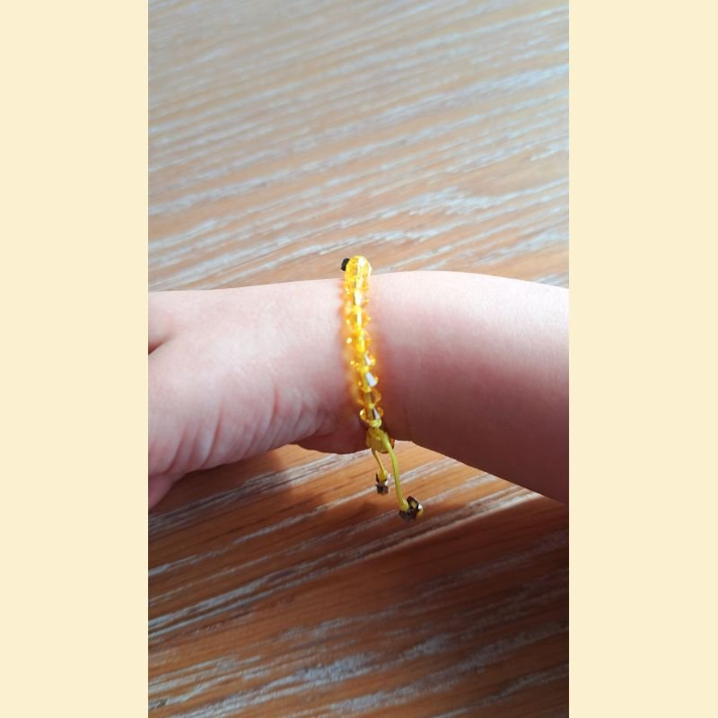 Bracelet en Swarovski jaune