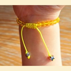 Bracelet en Swarovski jaune