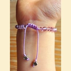 Bracelet en améthyste et Swarovski